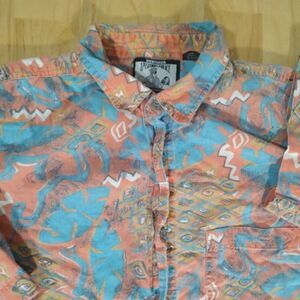 Vintage Sostanza Fashion Police Abstract Geometric Hawaiian Shirt